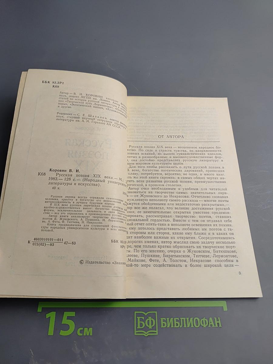 Русская поэзия XIX века