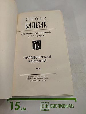 Собрание сочинений в 24 томах. Том 13. Человеческая комедия