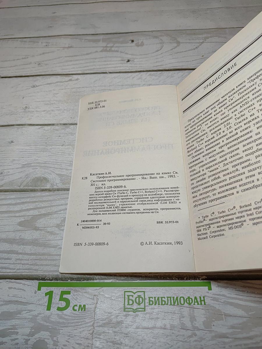 Профессиональное программирование на языке СИ. Системное программирование