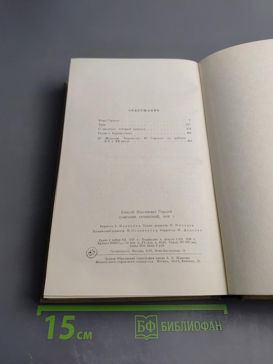 Фома Гордеев. Собрание сочинений. Том 3