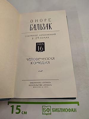 Собрание сочинений в 24 томах. Том 16. Человеческая комедия