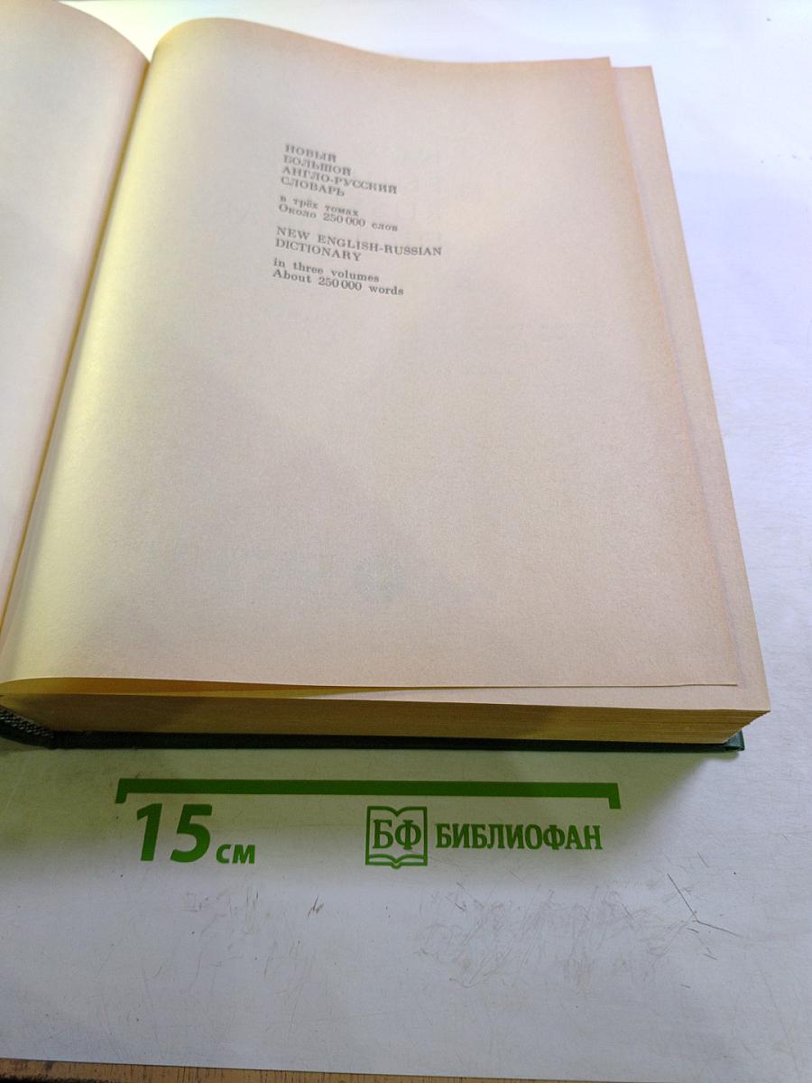 Новый большой англо-русский словарь. Том 1. A-F