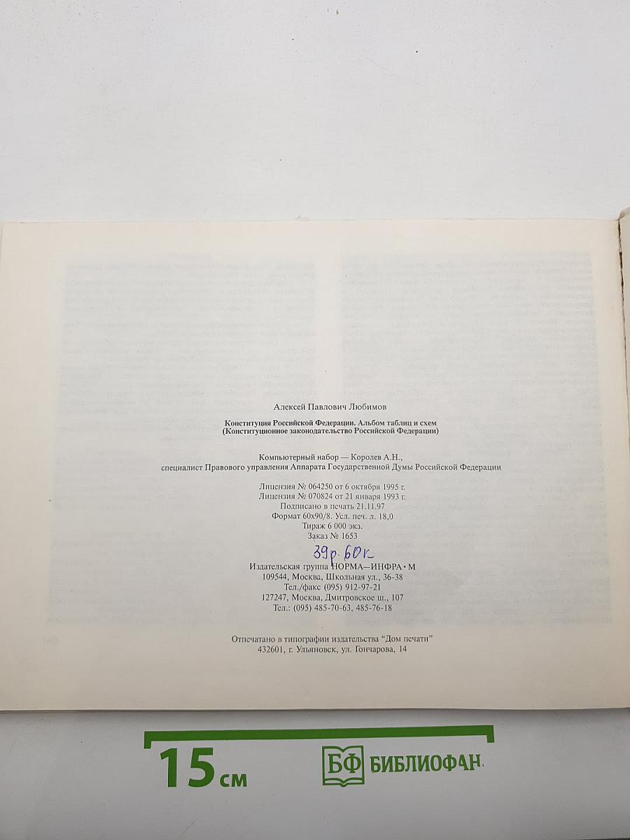 Конституция Российской Федерации. Альбом таблиц и схем