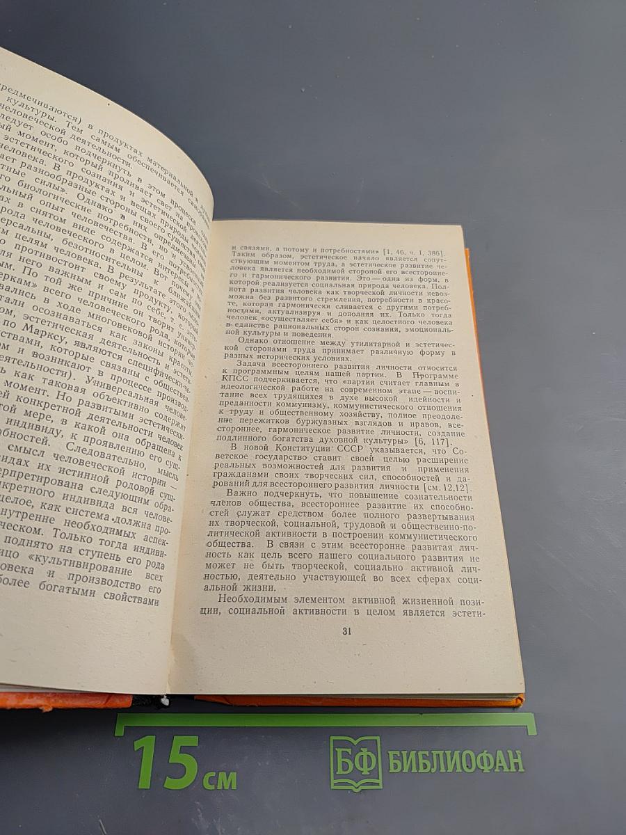 Эстетическое развитие и воспитание молодежи