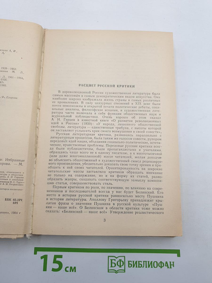 Русская литературная критика 1860-х годов