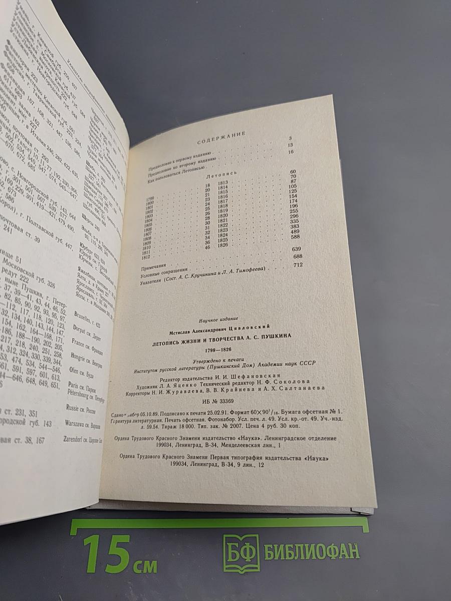 Летопись жизни и творчества А.С. Пушкина 1799-1826