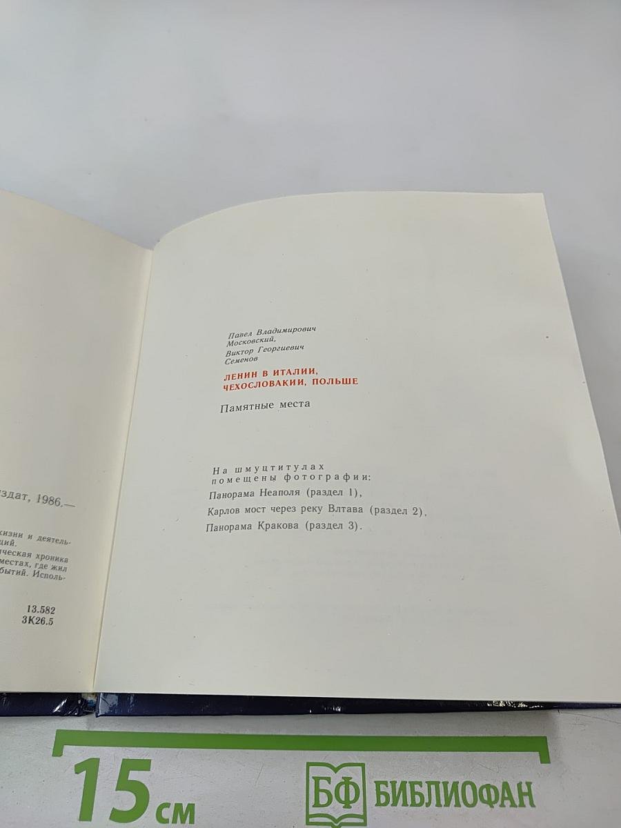 Ленин в Италии, Чехословакии, Польше. Памятные места