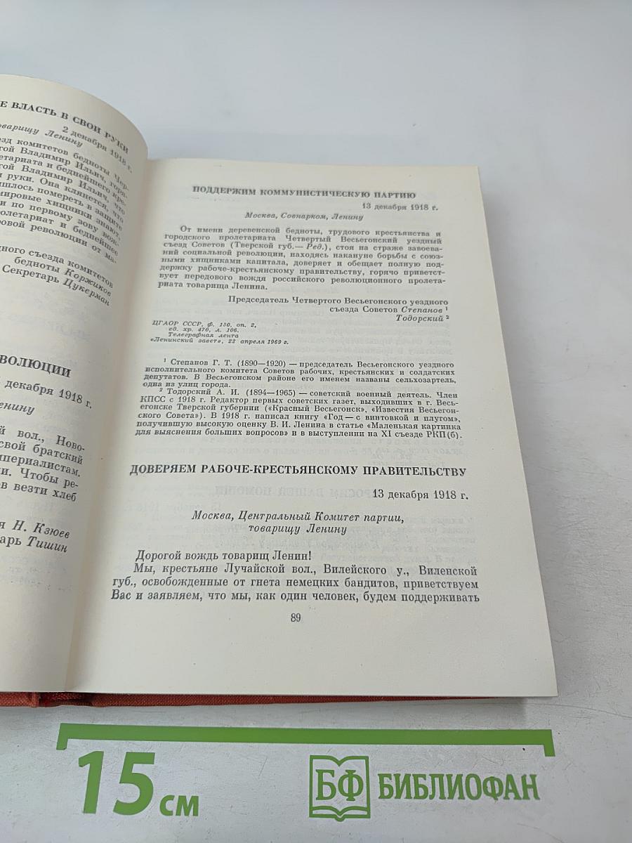 Товарищу Ленину. Письма трудящихся В. И. Ленину 1917-1924