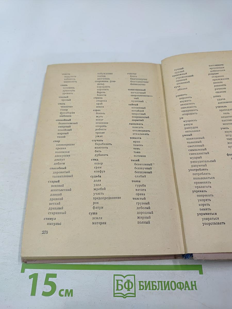 Краткий словарь синонимов русского языка