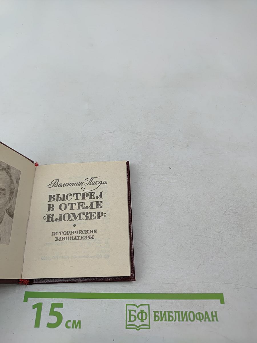 Выстрел в отеле «Кломзер»