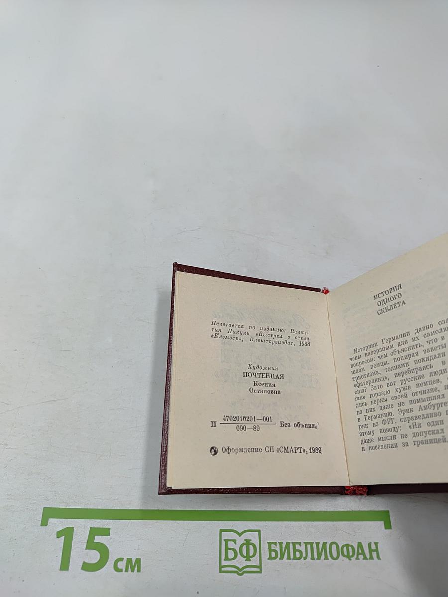 Выстрел в отеле «Кломзер»