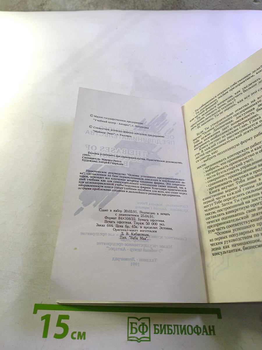 Основы успешного предпринимательства