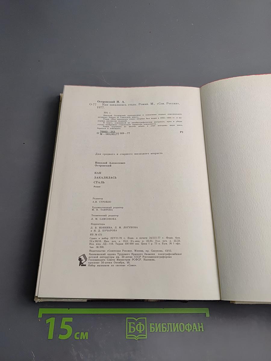 Как закалялась сталь. Часть первая