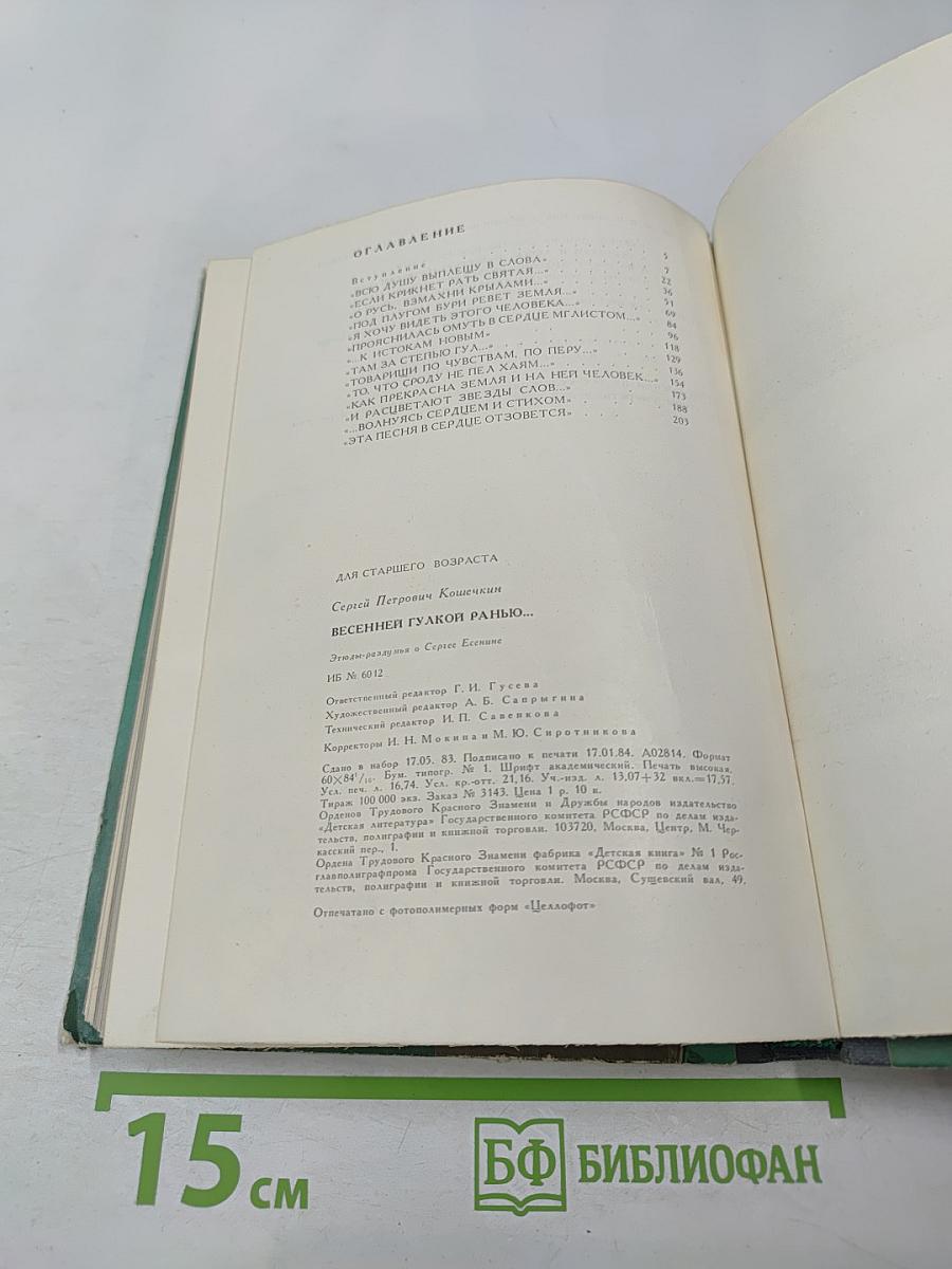 Весенней гулкой ранью... Этюды-раздумья о Сергее Есенине