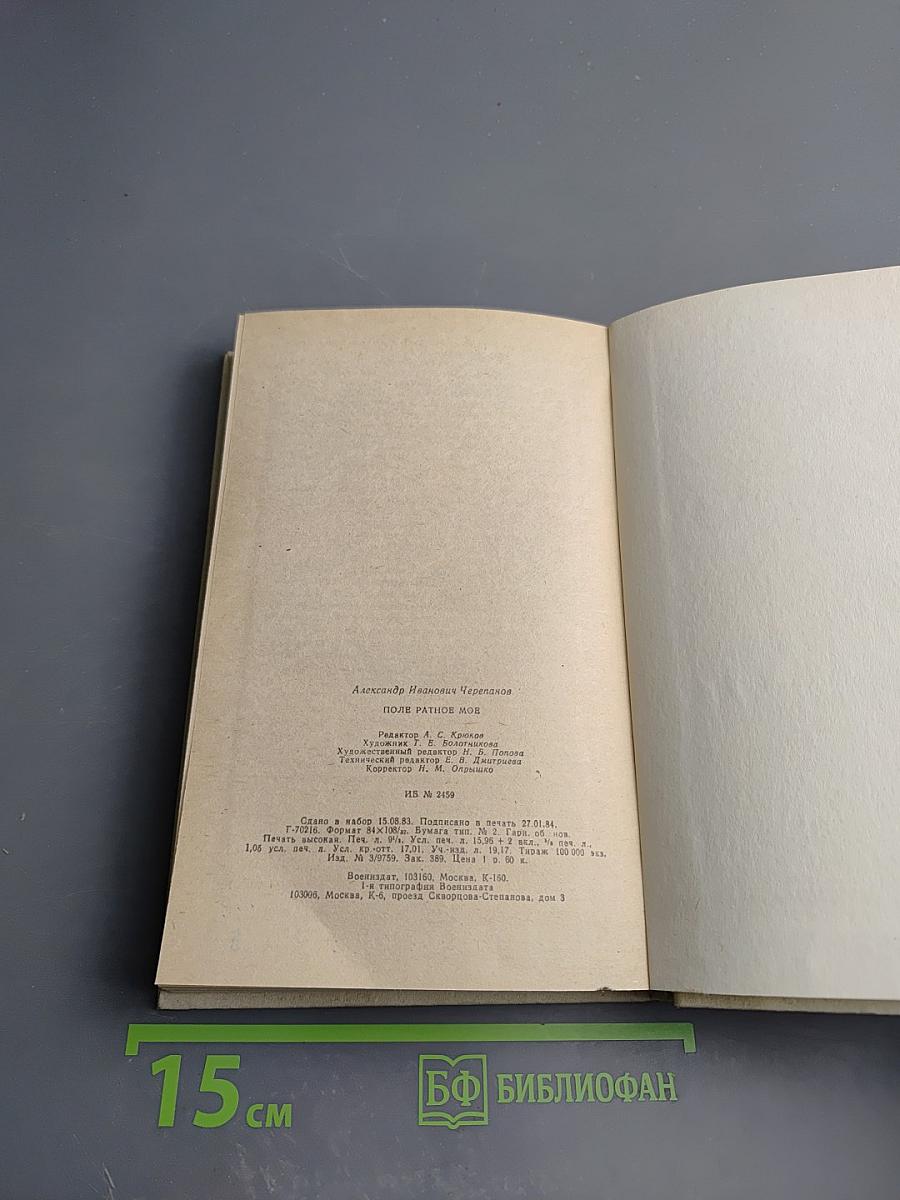 Поле ратное мое