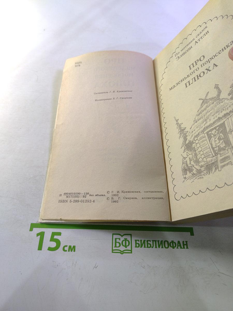 Про маленького поросёнка Плюха