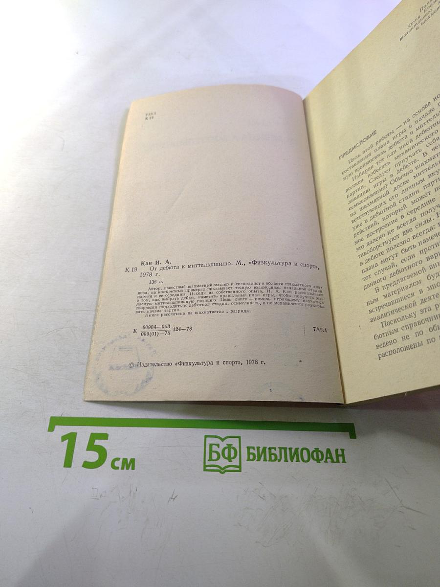 От дебюта к миттельшпилю