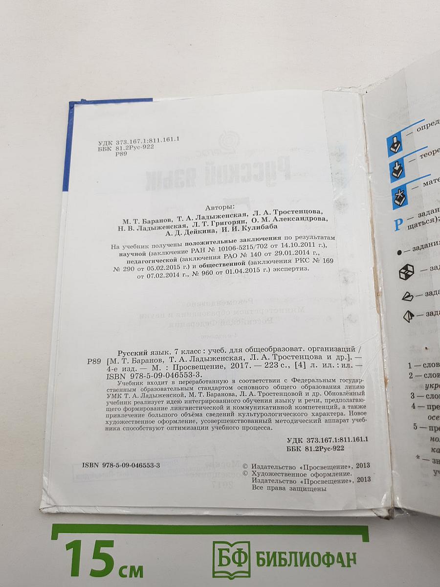 Русский язык 7 класс