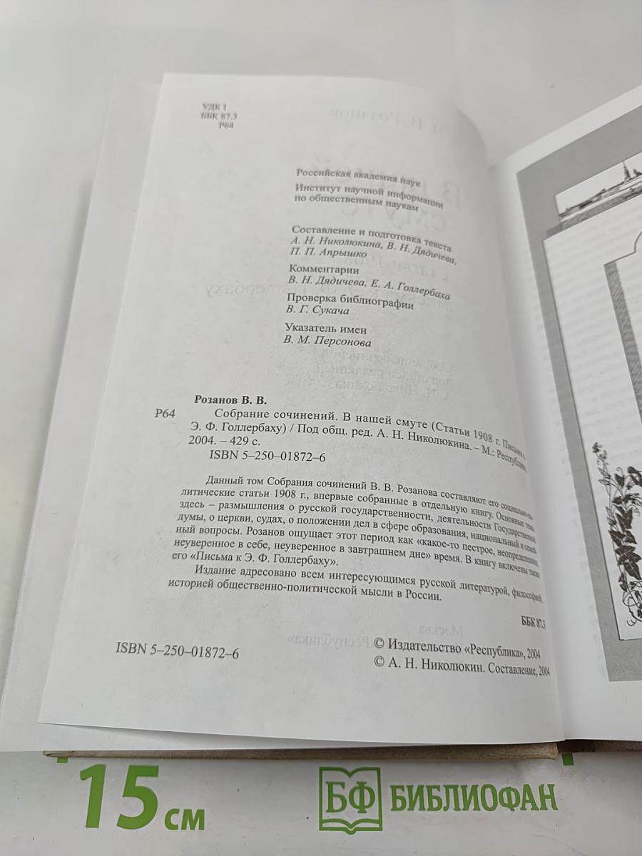 В нашей смуте. Статьи 1908 г. Письма к Э. Ф. Голлербаху