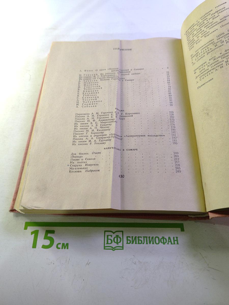 Максим Горький и Самара