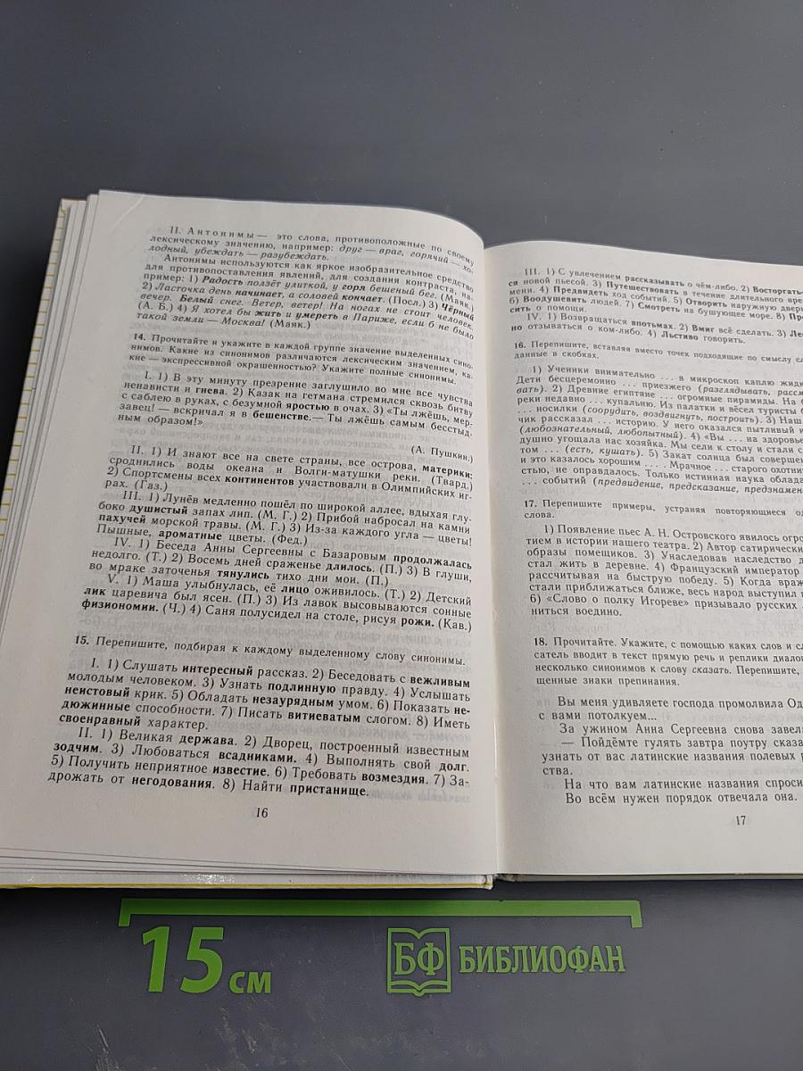 Пособие для занятий по русскому языку в старших классах