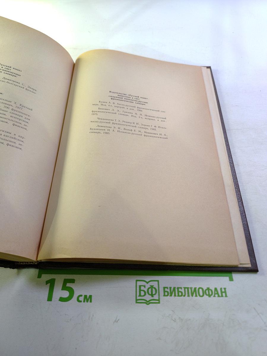 Словарь фразеологических синонимов русского языка