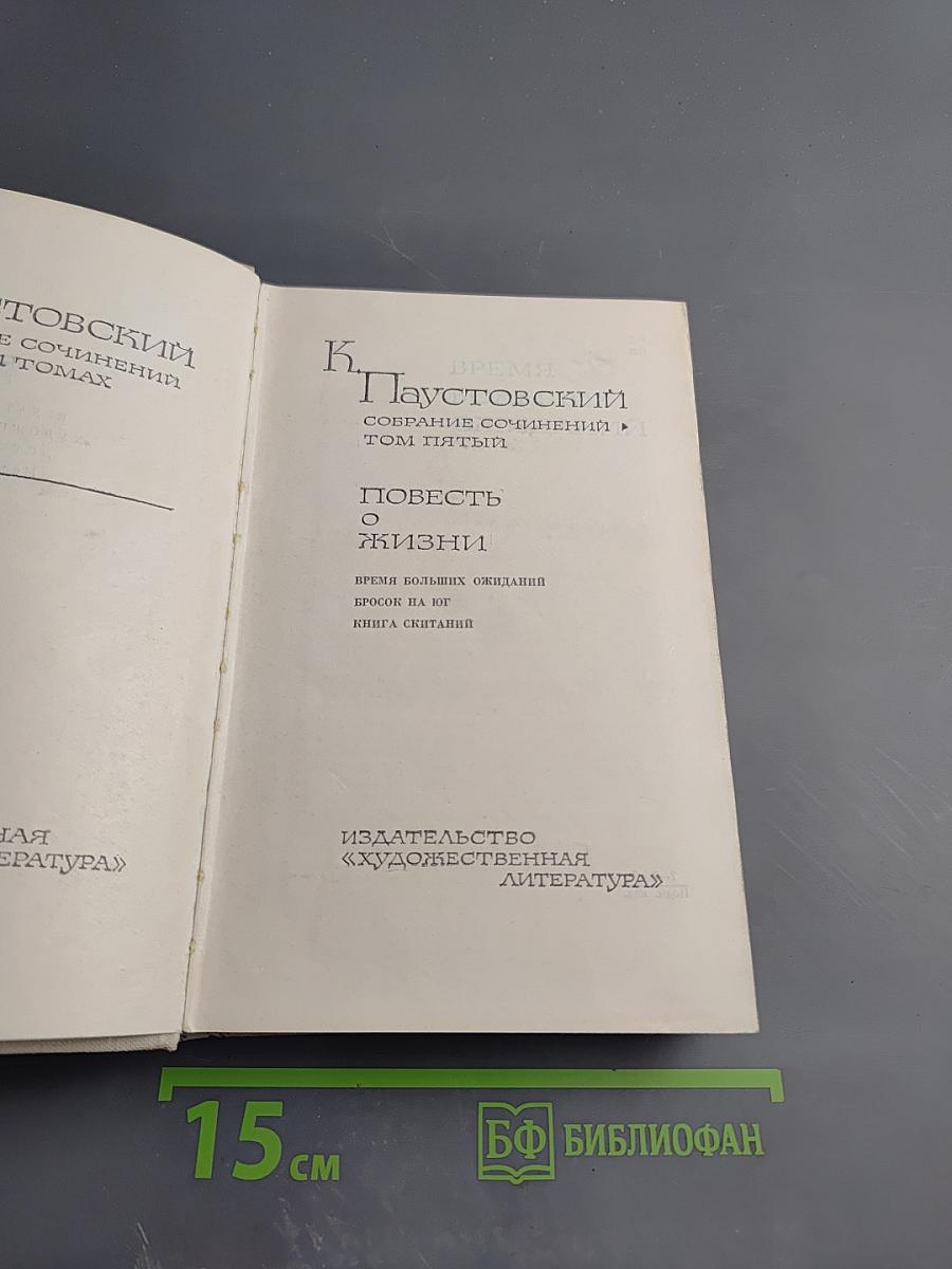 Повесть о жизни: Время больших ожиданий. Бросок на юг. Книга скитаний
