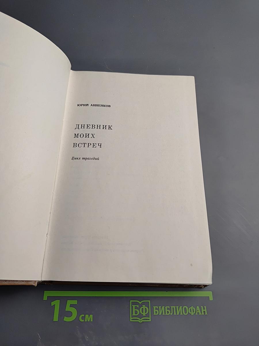 Дневник моих встреч. Цикл трагедий