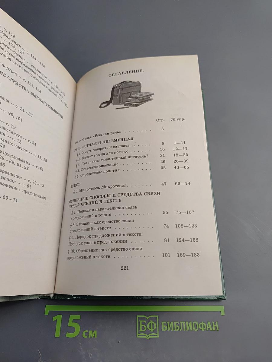 Русская речь. Развитие речи. 8 класс