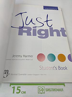 Just Right Student's Book Intermediate