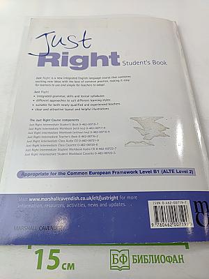 Just Right Student's Book Intermediate