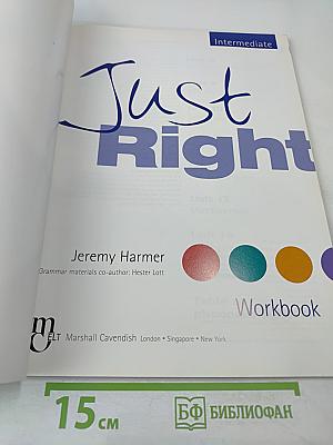 Just Right Intermediate Workbook with answer key