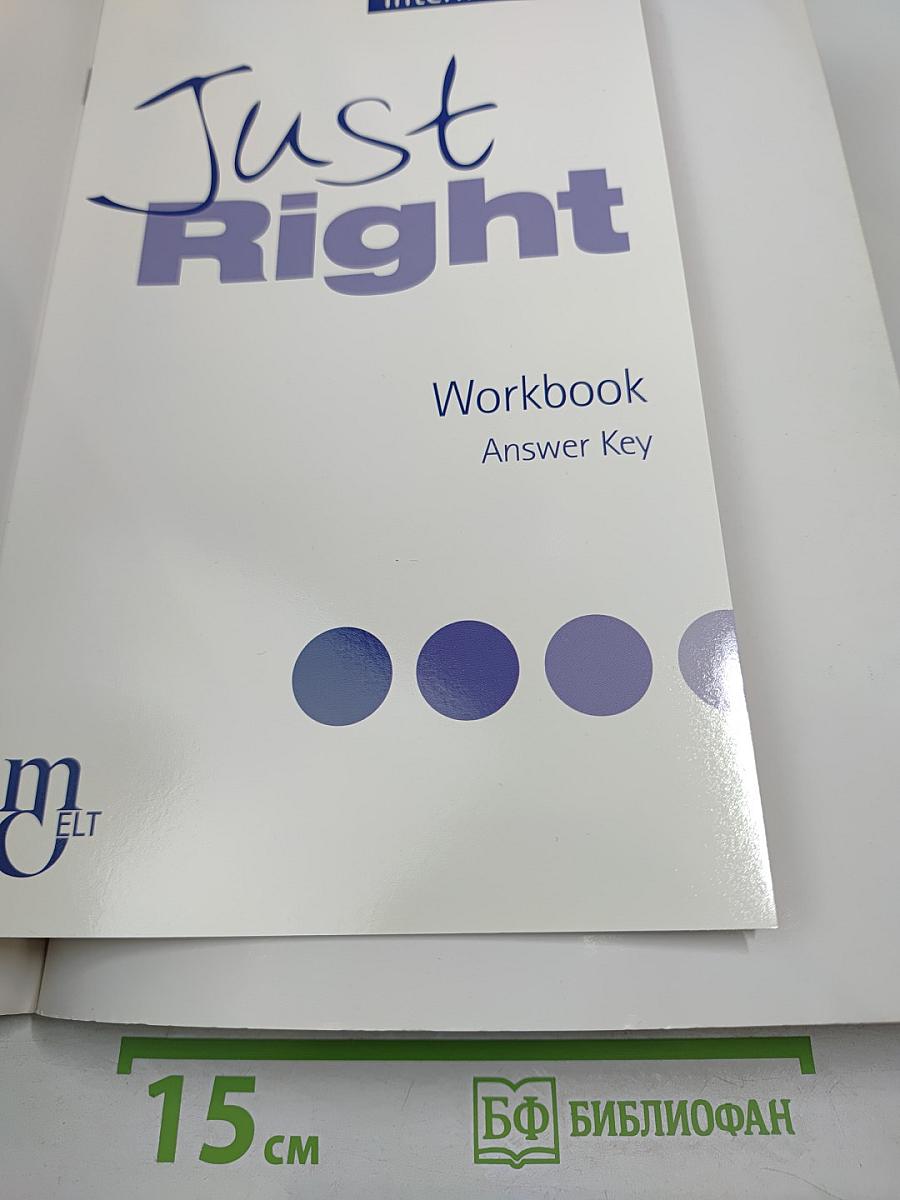 Just Right Intermediate Workbook with answer key