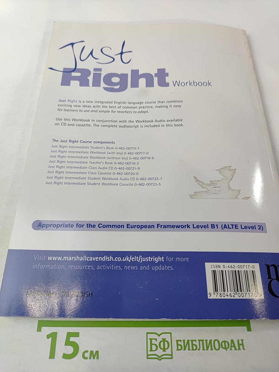 Just Right Intermediate Workbook with answer key