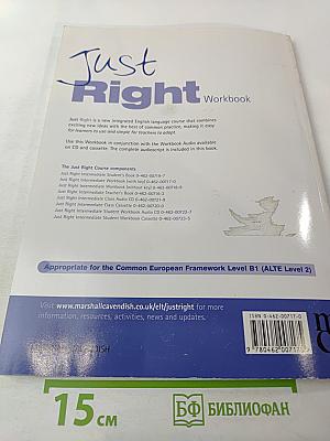 Just Right Intermediate Workbook with answer key