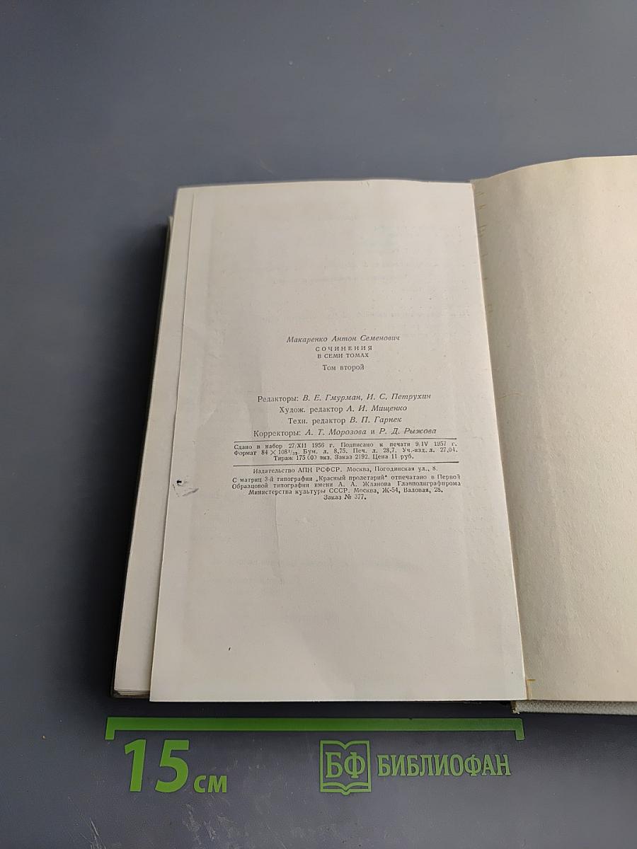 Сочинения в восьми томах. Том второй