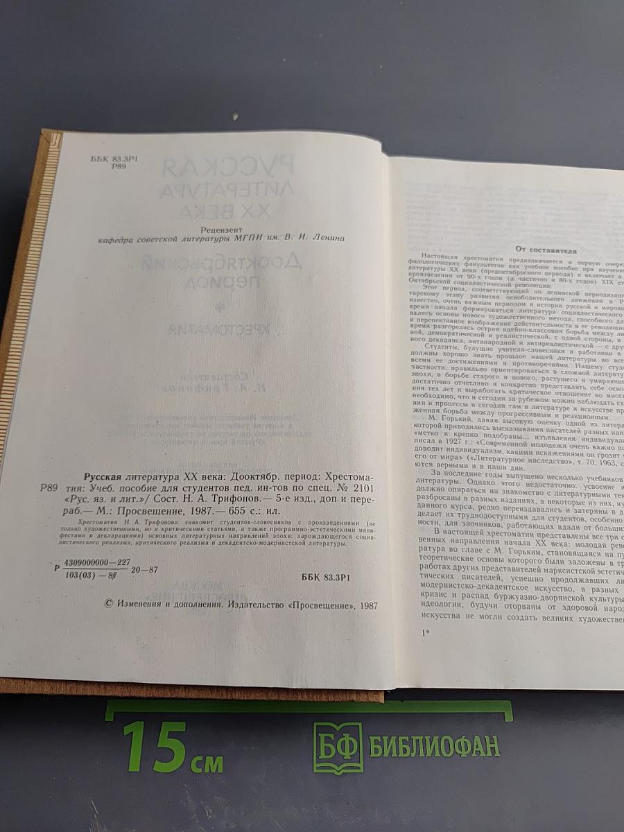 Русская литература XX века. Дооктябрьский период. Хрестоматия