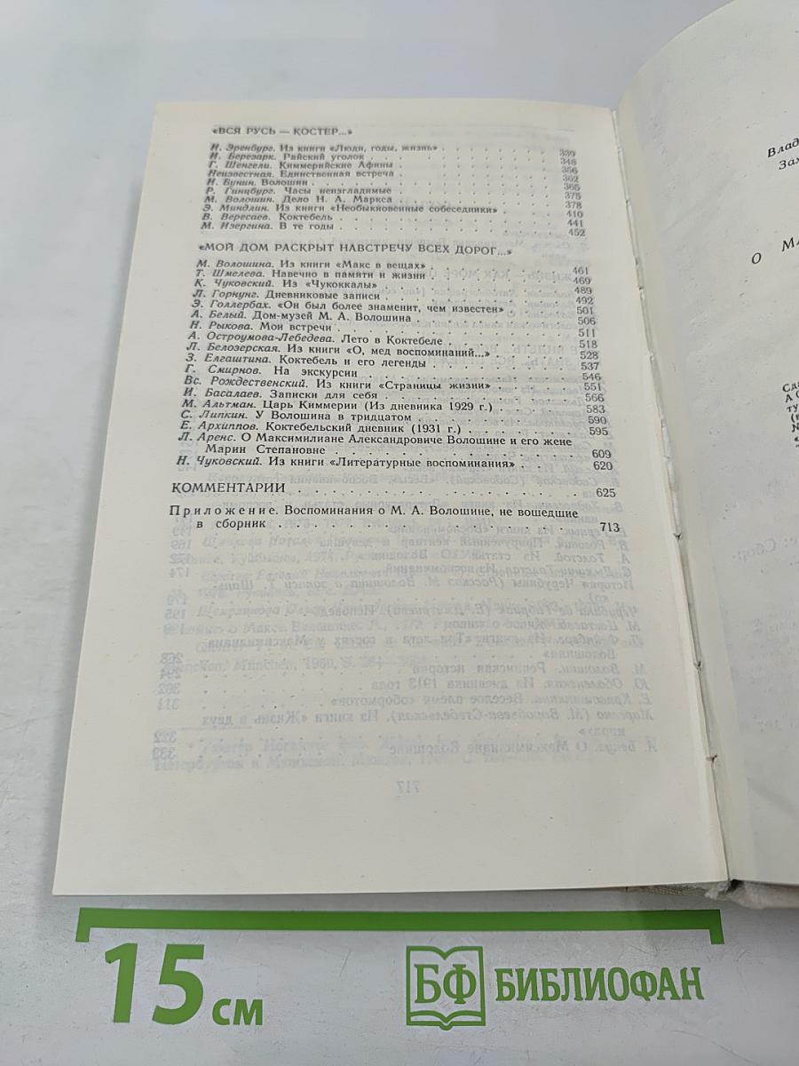 Воспоминания о Максимилиане Волошине