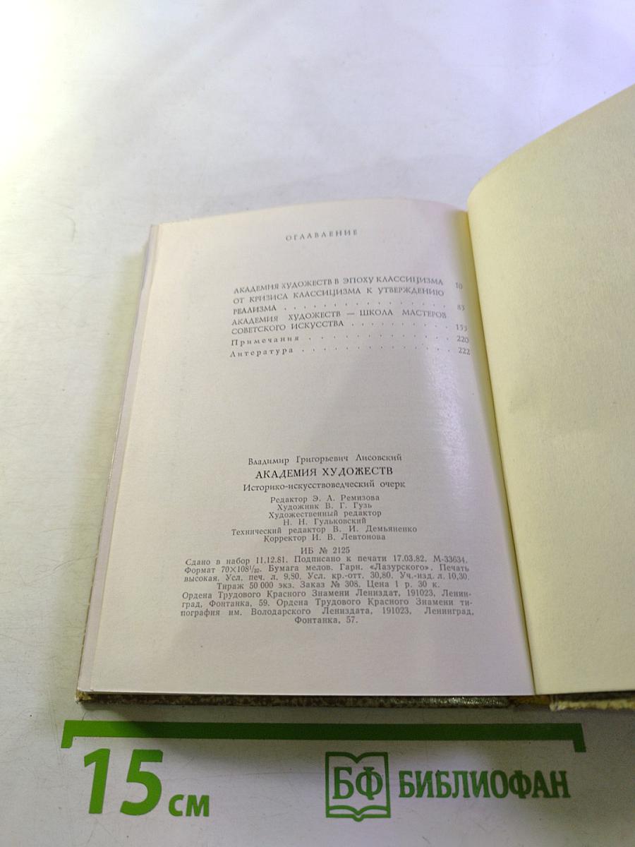 Академия художеств: Историко-искусствоведческий очерк