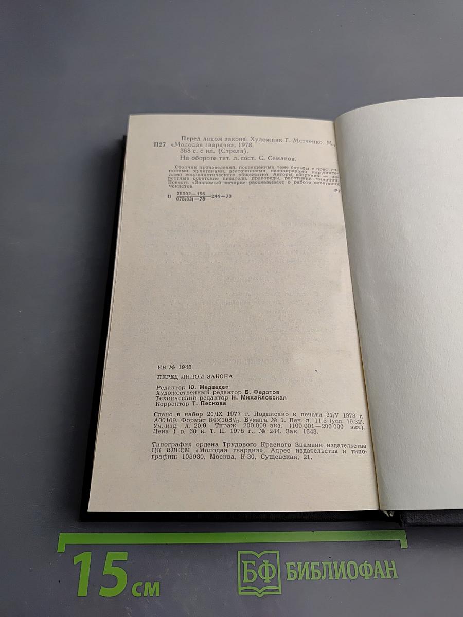 Перед лицом закона