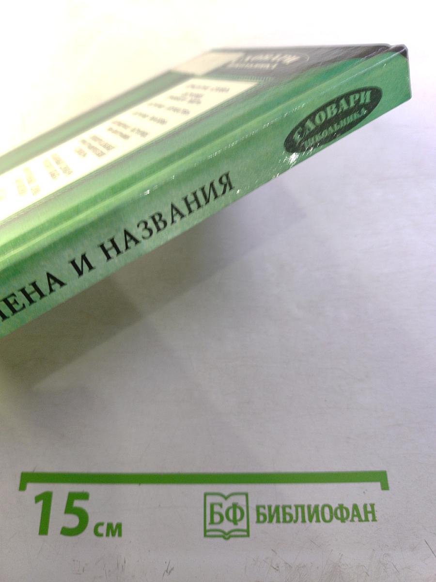 Словарь школьника: Имена и названия