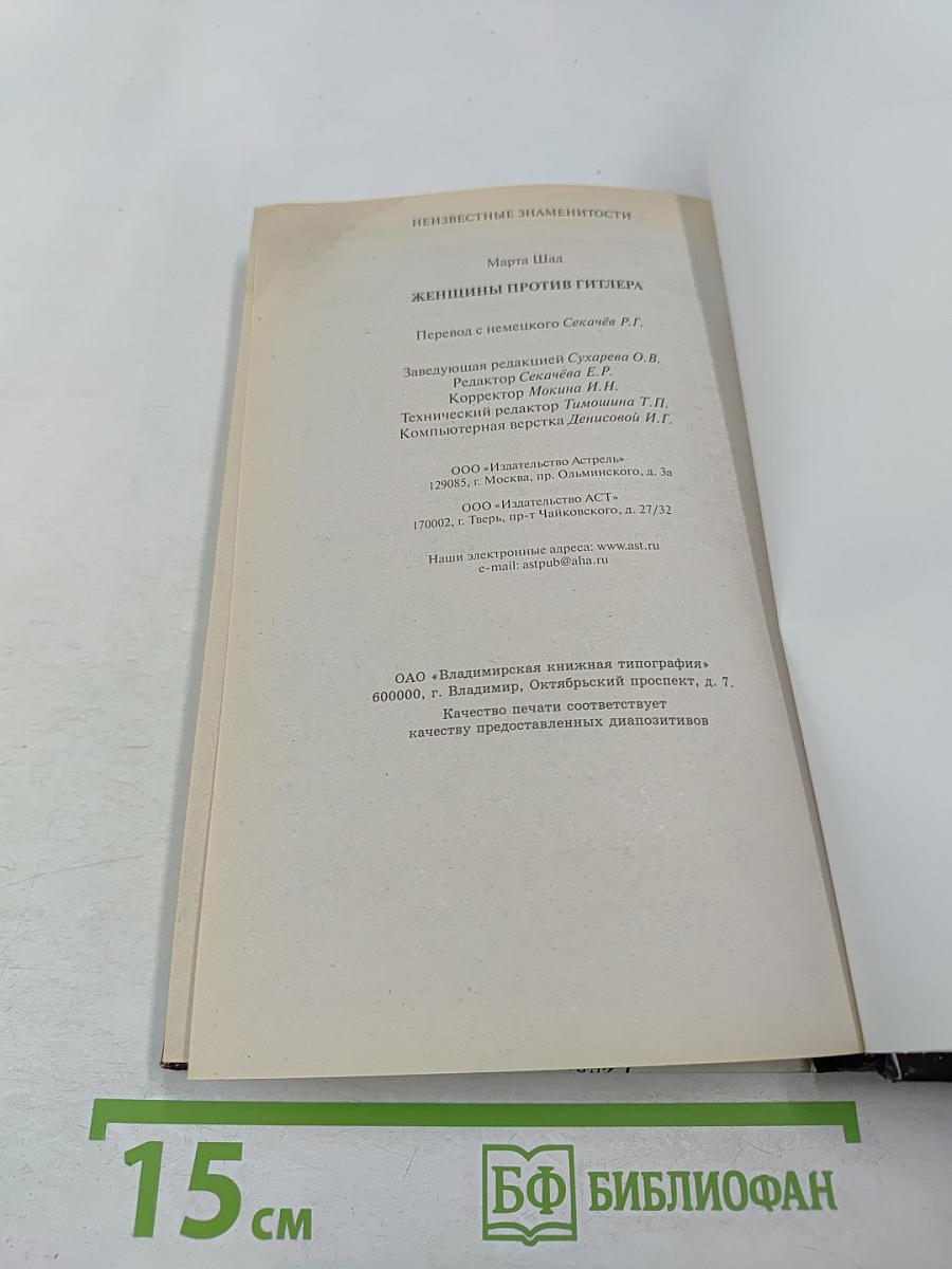 Женщины против Гитлера