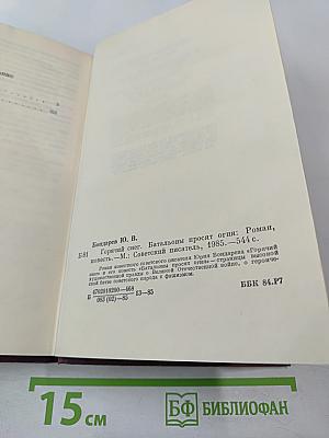 Горячий снег. Батальоны просят огня