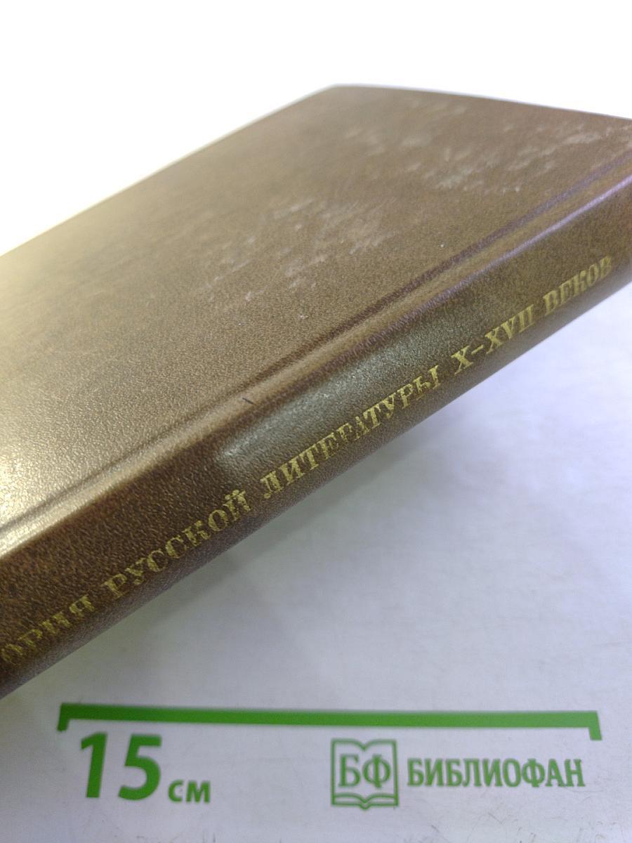 История русской литературы X-XVII веков