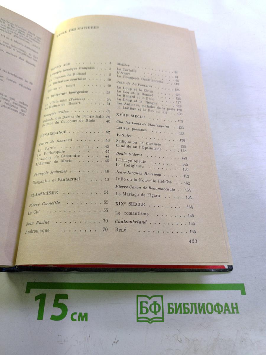 Хрестоматия по французской литературе для 10-11 классов
