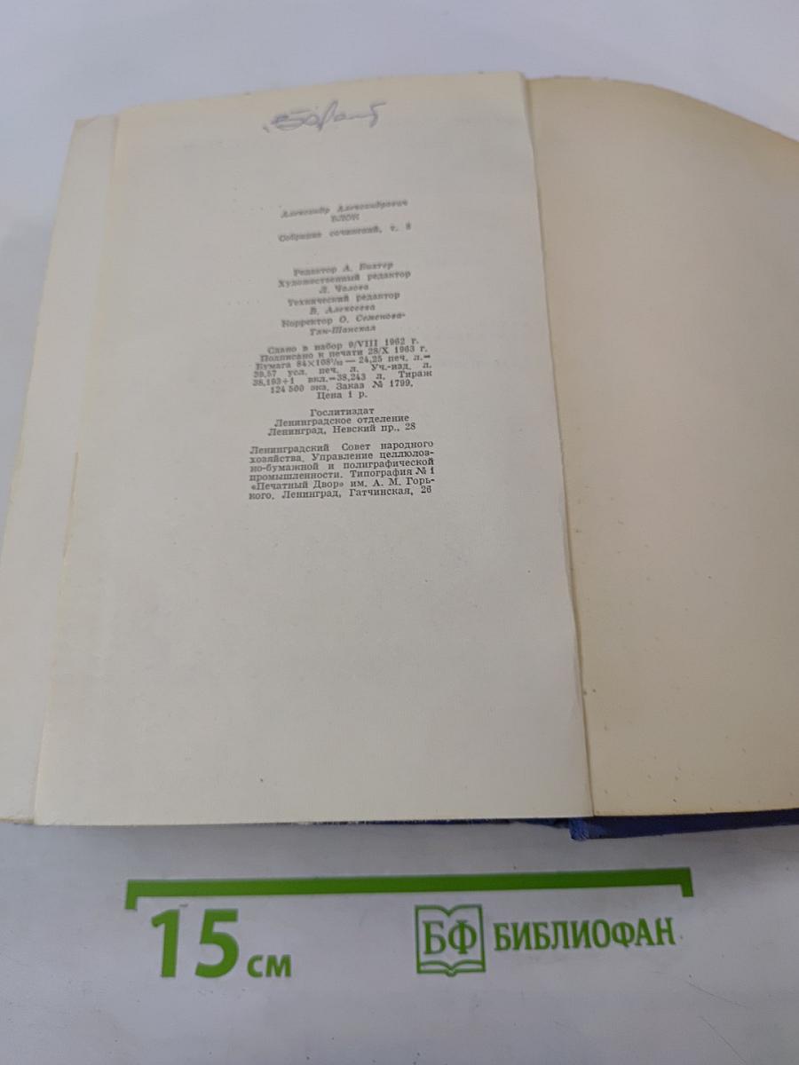 Александр Блок. Собрание сочинений. Том восьмой: Письма 1898-1921