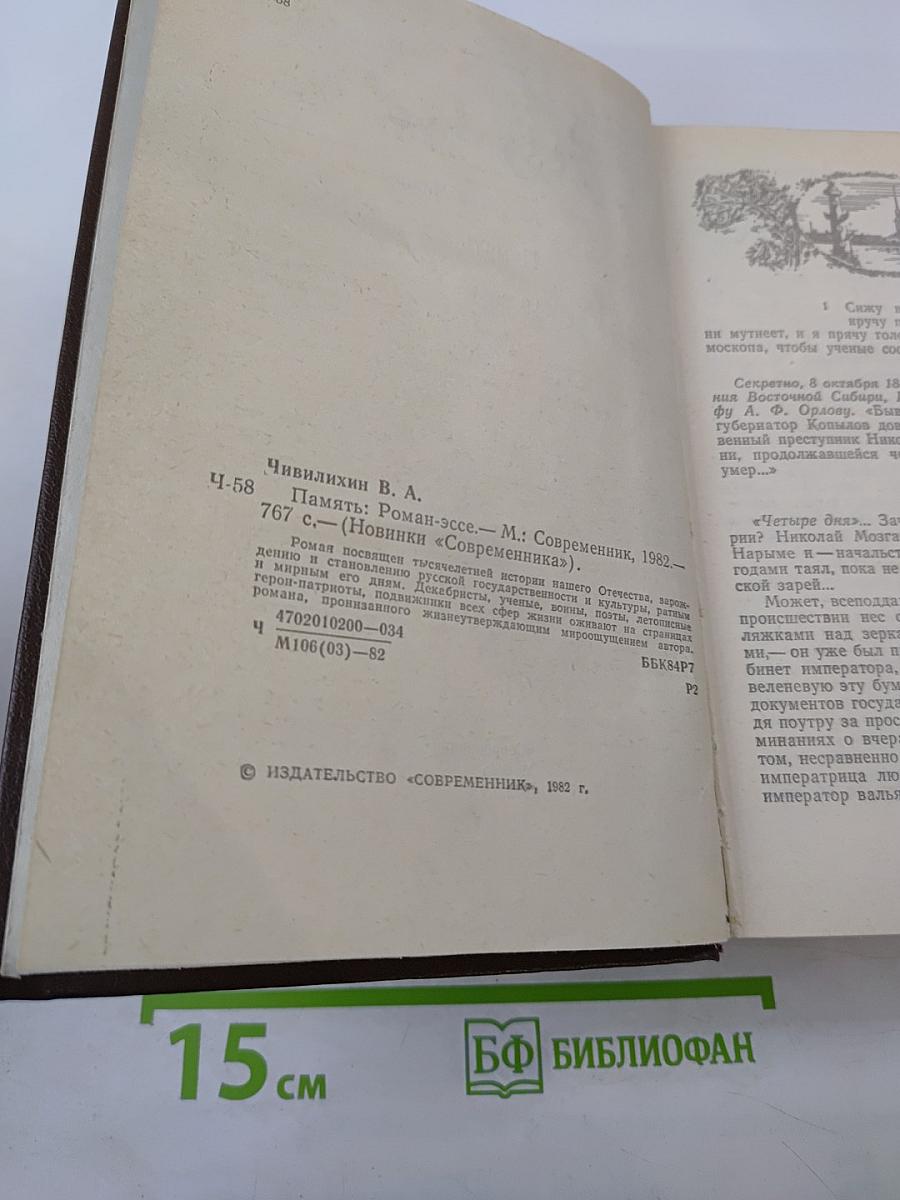 Память. Роман-эссе
