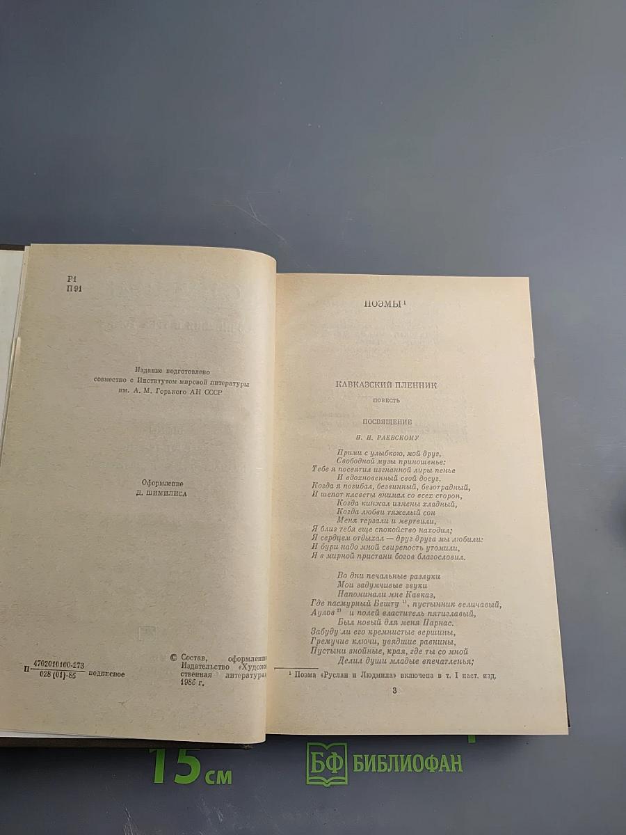 Сочинения в трех томах. Том 2. Поэмы. Евгений Онегин. Драматические произведения