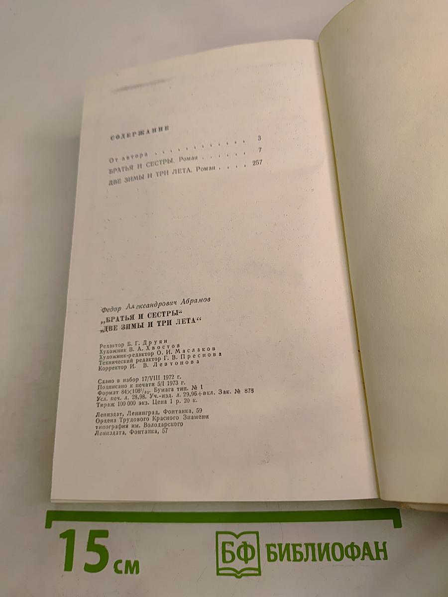 Братья и сестры. Две зимы и три лета