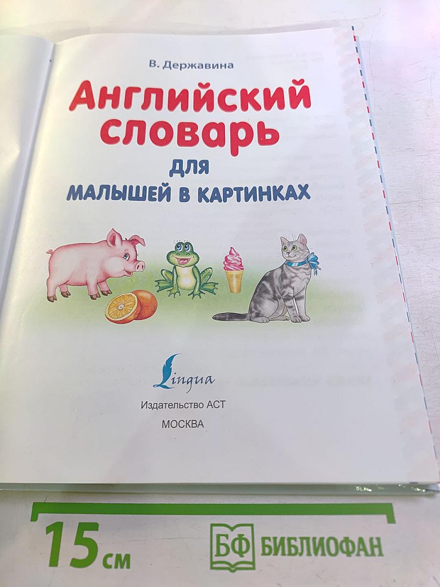 Английский словарь для малышей в картинках